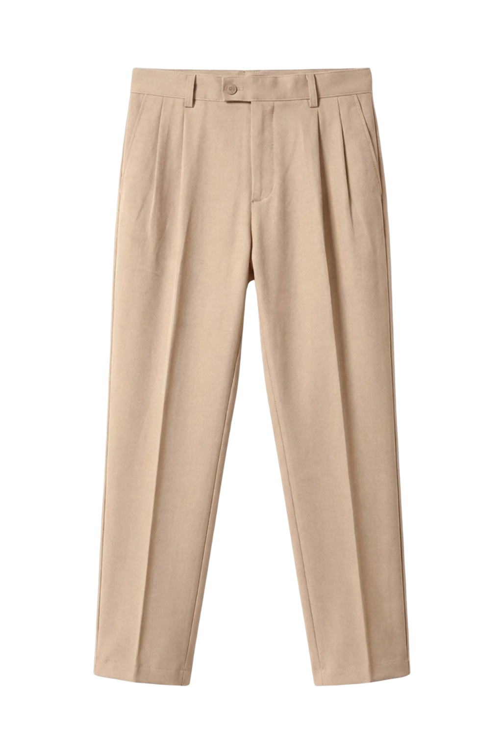 Beige pants on a white background