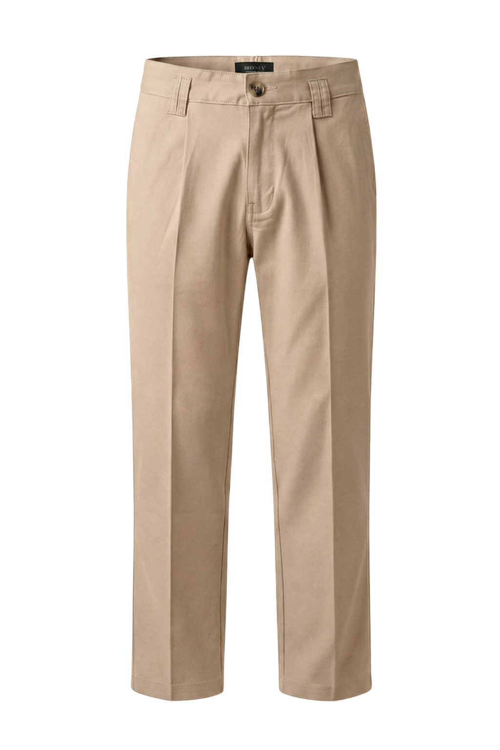 Beige pants on a white background