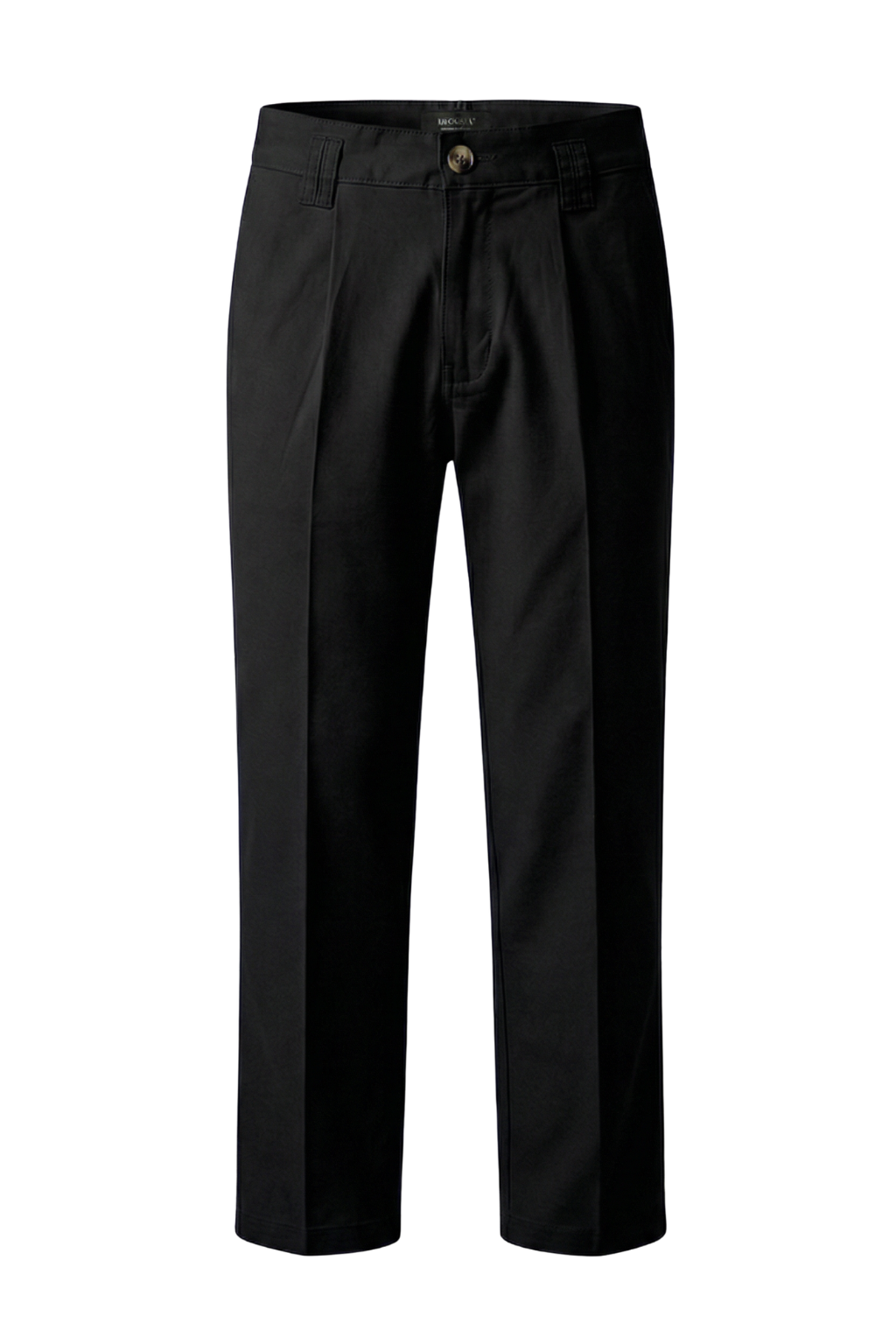 Black pants on a white background