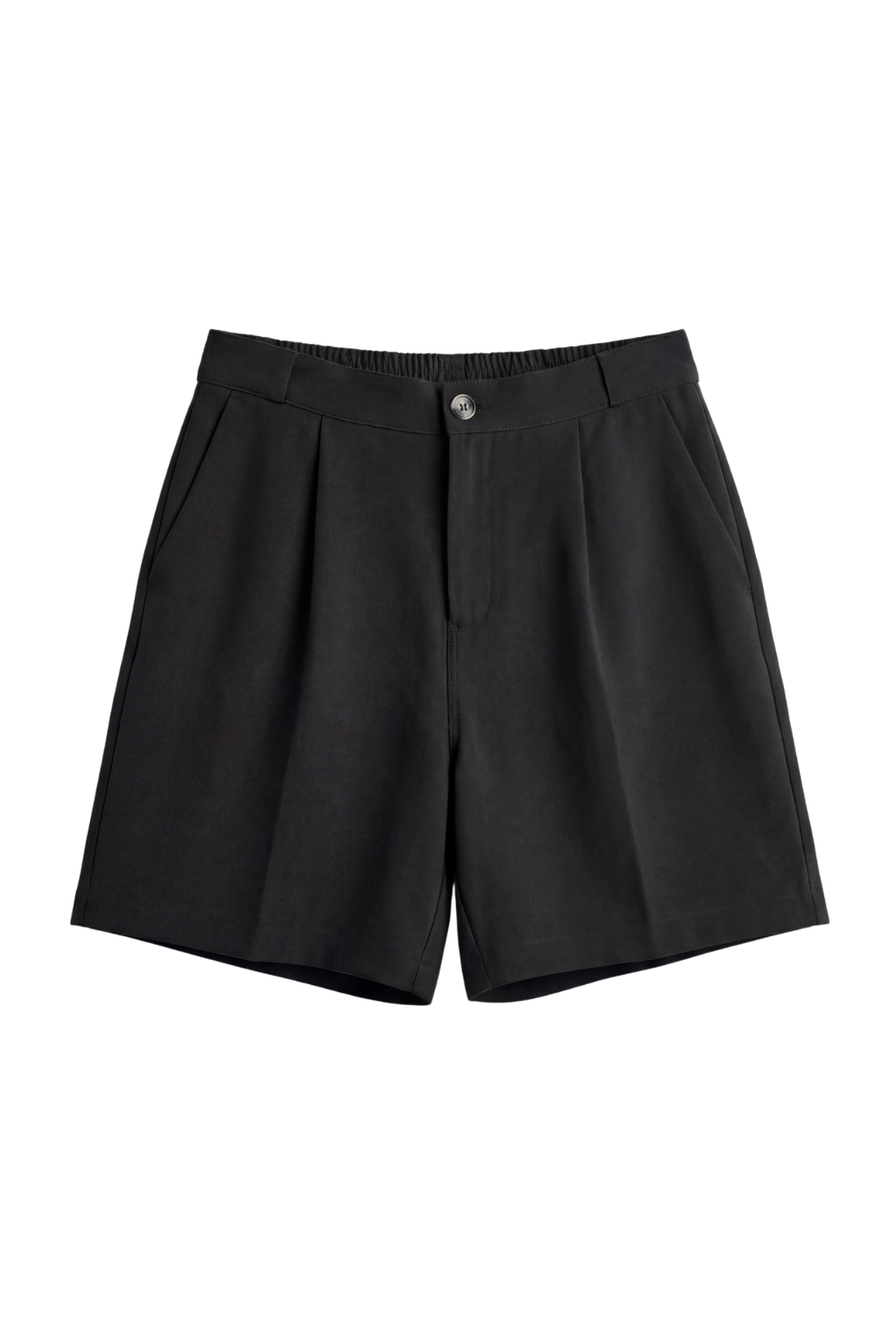 Black shorts on a white background