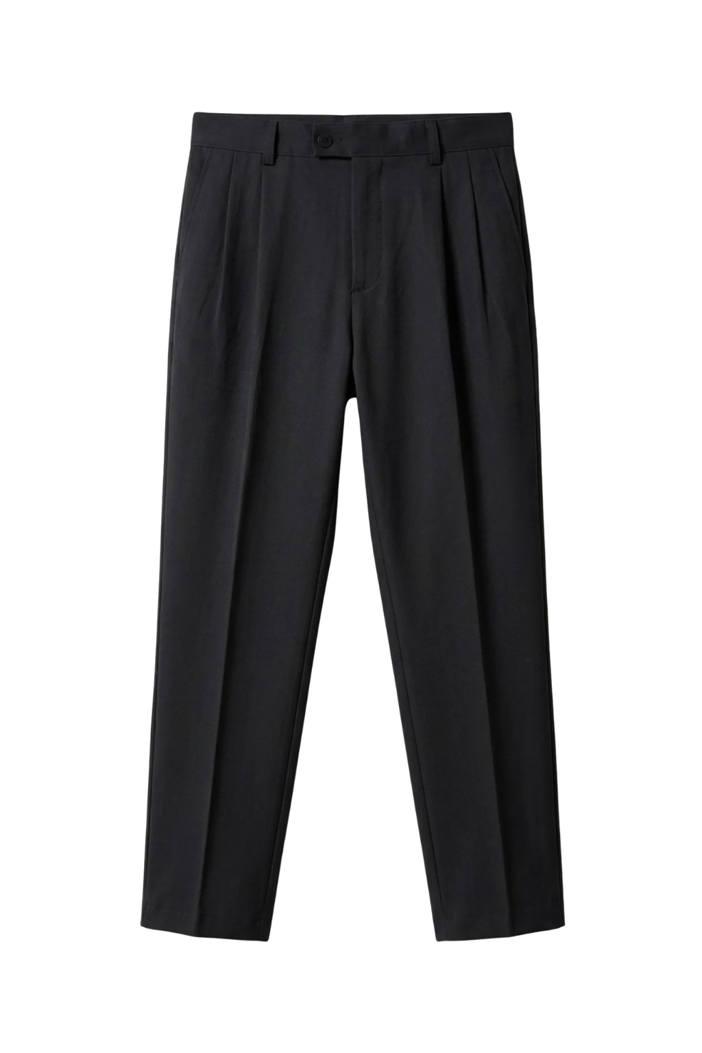Black dress pants on a white background