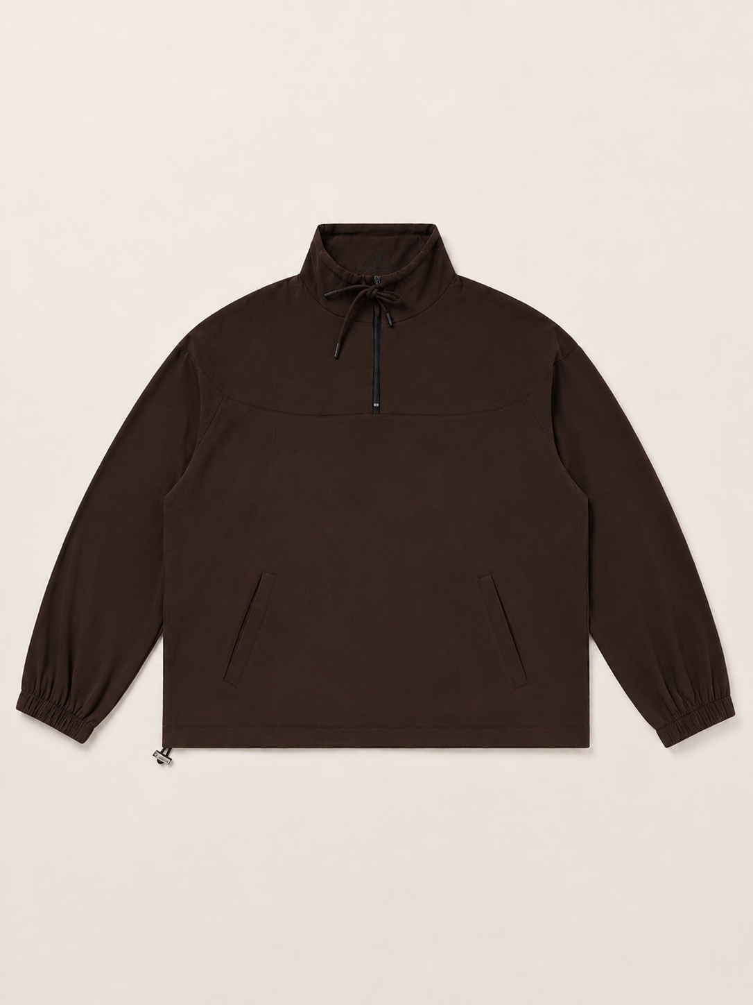 Half-Zip Sweatshirt with Drawstring
