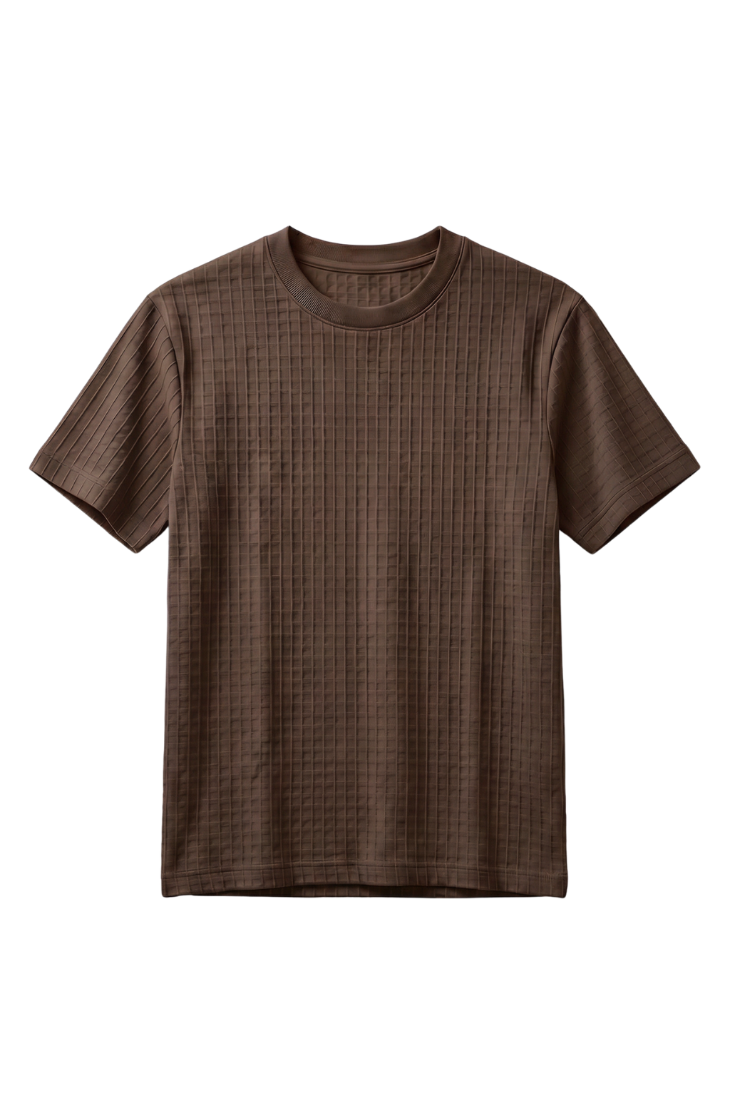 Brown t-shirt on a white background