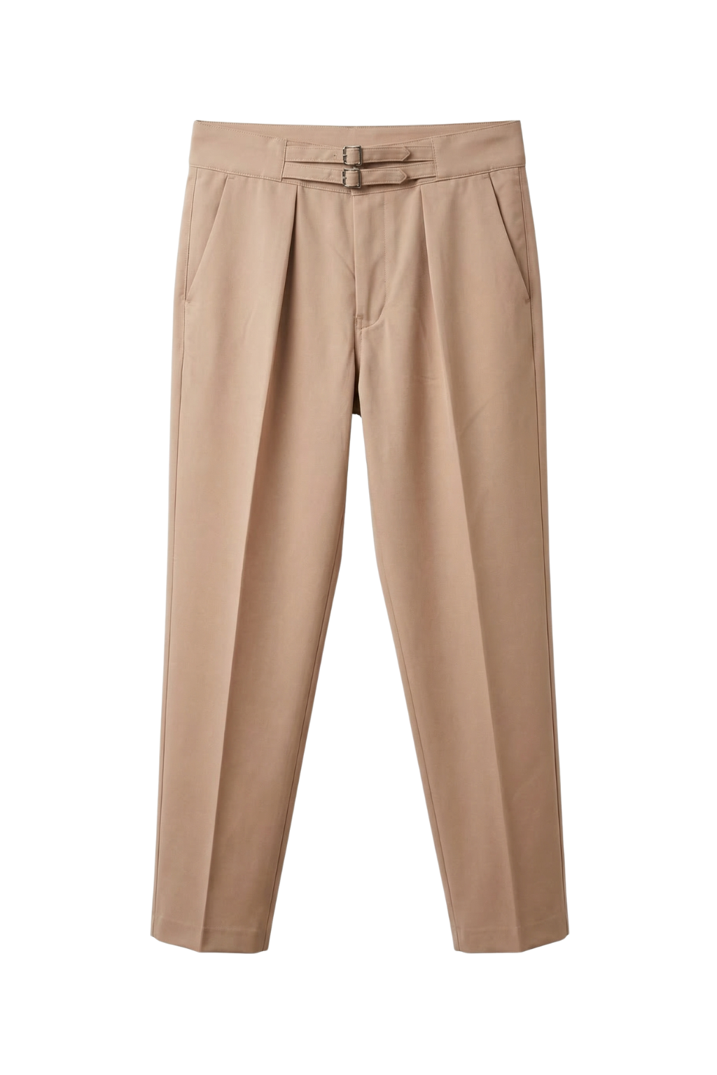 Beige pants on a white background