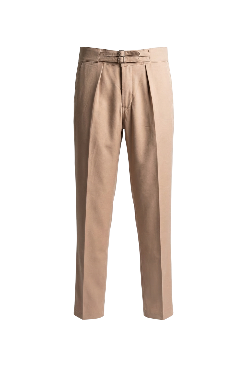 Beige pants on a white background