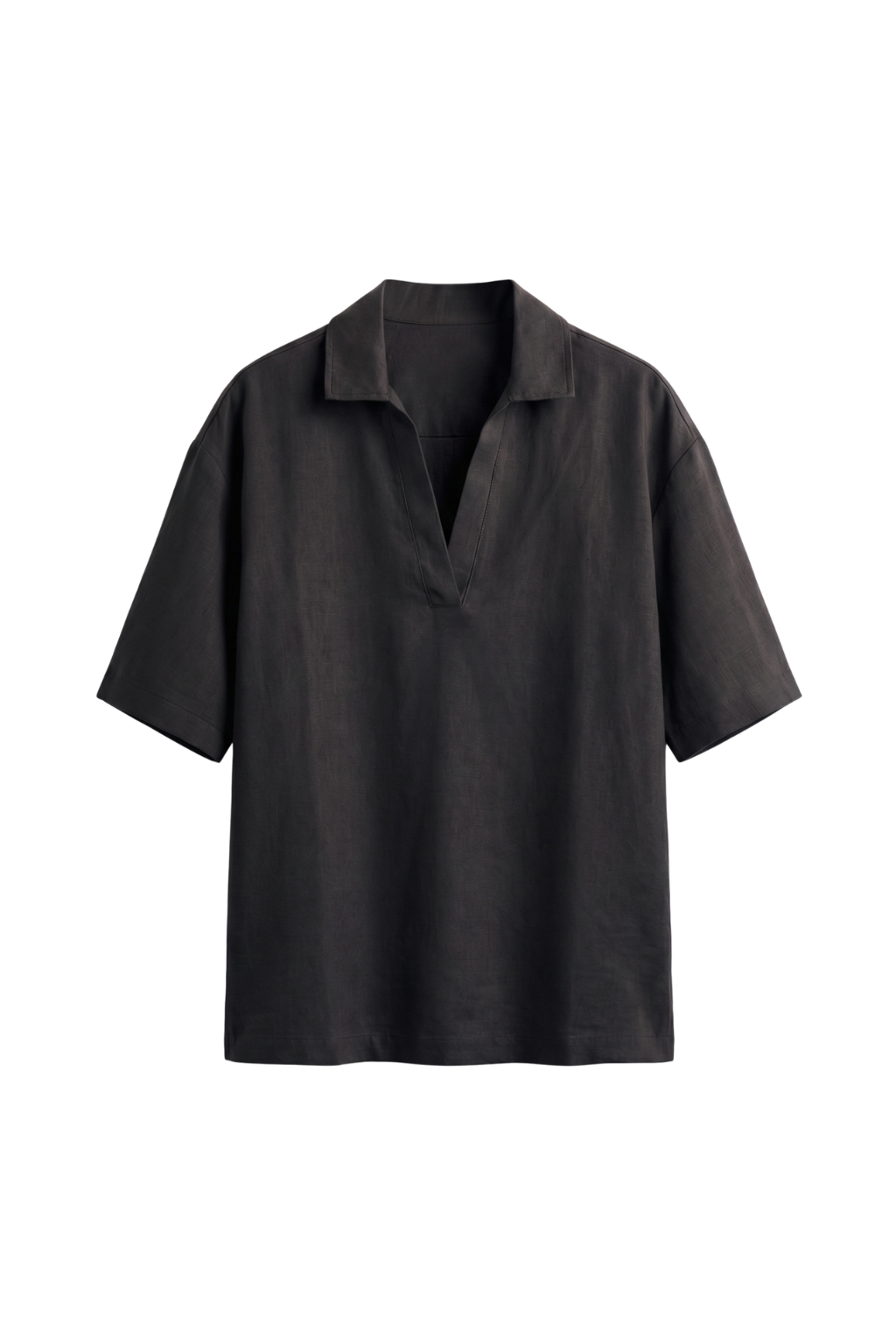 Black shirt on a white background