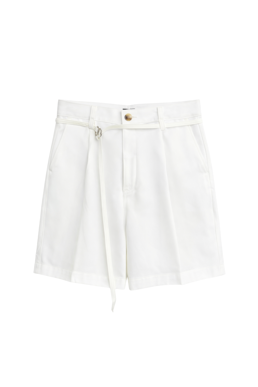 White shorts on a white background